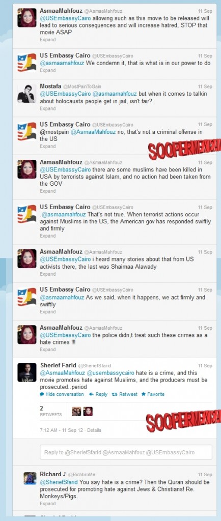911-EMBASSY-CAIRO-TWITTER-EXCHANGE